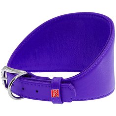 Ошейник WAU DOG Glamour для борзых 20 мм 34-40 см фиолетовый