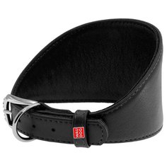 Ошейник WAU DOG Glamour для борзых 15 мм 29-35 см черный