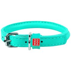 Ошейник WAU DOG Glamour 6 мм 17-20 см ментоловый