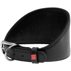 Ошейник WAU DOG Glamour для борзых 15 мм 23-27 см черный