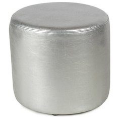 Пуф Шарм-Дизайн Уют круглый серебро