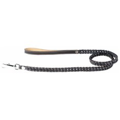 Поводок для собак COLLAR плетеный двойная коса черный 1.22 м 20 мм