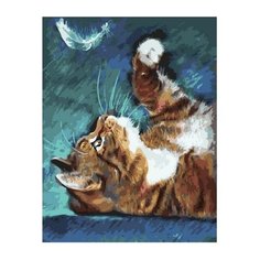 Картина по номерам GX 36795 Игра с перышком 40х50 см Paintboy