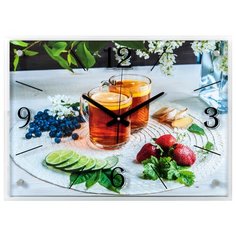 Часы настенные "Чай с лимоном",4056-1197 Рубин