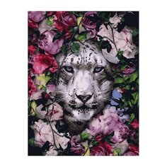 Картина по номерам Paintboy GX 36065 Барс в цветах 40х50 см