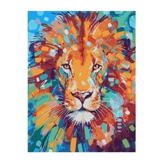 Картина по номерам Paintboy GX 36019 Лучезарный лев 40х50 см