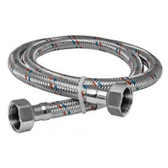 Подводка AQualine, 60 см, для воды сталь, гайка-гайка