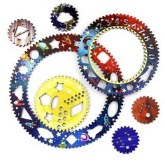 Развивающее пособие из дерева Спирограф для рисования, Космос Woodland