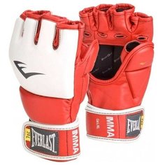 Перчатки тренировочные Everlast MMA Grappling SM красные