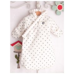 Конверт для девочек "Элеганс" (цвет: экрю, рисунок: "горох", размер: 62-68) Triya