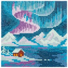 Кристальная мозаика Фрея "Полярная ночь", 14*14 см (ALVR-215)
