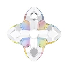 Подвеска Swarovski Crystal AB, 24*24 мм, кристалл, 1 шт, в пакете, перламутр
