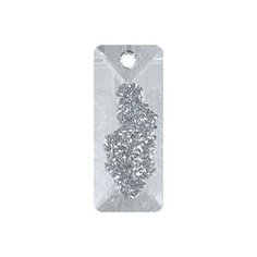 Подвеска Swarovski Crystal, 26*10 мм, кристалл, 1 шт, в пакете, белый