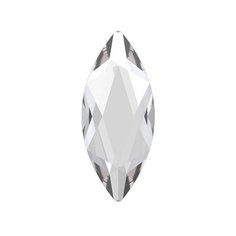 Стразы неклеевые Swarovski Crystal, 8*3,5 мм, кристалл, 12 шт, в пакете, белый