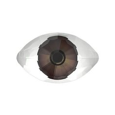 Стразы Swarovski цветные, 18*10,5 мм, кристалл, 2 шт, в пакете, коричневый