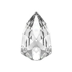 Стразы Swarovski Crystal, 7,8*4,9 мм, кристалл, 6 шт, в пакете, белый