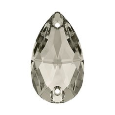 Стразы Swarovski Crystal AB, 12*7 мм, кристалл, 6 шт, в пакете, светлый серый