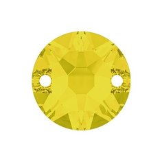 Стразы Swarovski цветные, 8 мм, кристалл, 12 шт, в пакете, желтый темный