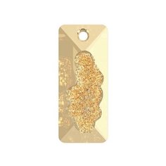 Подвеска Swarovski Crystal AB, 26*10 мм, кристалл, 1 шт, в пакете, светлое золото