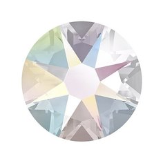 Стразы неклеевые Swarovski SS14, Crystal AB, 3,5 мм, кристалл, 144 шт, в пакете, перламутр