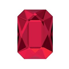 Стразы клеевые Swarovski цветные, 14*10 мм, кристалл, 6 шт, в пакете, багряный