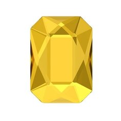 Стразы клеевые Swarovski цветные, 8*5,5 мм, кристалл, 12 шт, в пакете, яркий желтый