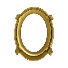 Оправа для страз Swarovski gold, 14*10,5 мм, металл, 4 шт, в пакете, под золото