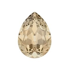 Стразы Swarovski цветные, 18*13 мм, кристалл, 4 шт, в пакете, светлый кремовый