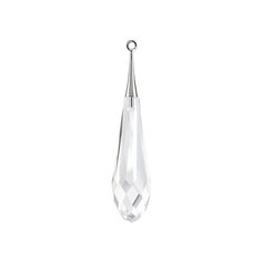 Подвески Swarovski Crystal, 21*5,5 мм, кристалл, 2 шт, в пакете, белый