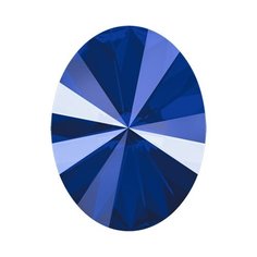 Стразы Swarovski цветные, 14*10,5 мм, кристалл, 4 шт, в пакете, синий лак