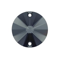 Стразы Swarovski цветные, 10 мм, кристалл, 24 шт, в пакете, графитовый