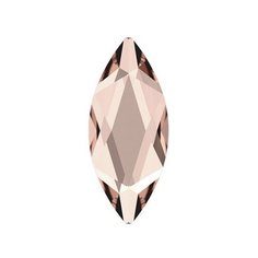 Стразы неклеевые Swarovski 2201, цветные, 14*6 мм, кристалл, 6 шт, в пакете, бледно-розовый