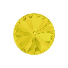 Стразы Swarovski цветные, 12 мм, кристалл, 6 шт, в пакете, желтый темный