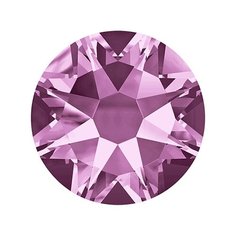 Стразы неклеевые Swarovski SS12, цветные, 3,1 мм, кристалл, 144 шт, в пакете, бледно-сиреневый
