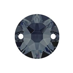 Стразы Swarovski цветные, 12 мм, кристалл, 12 шт, в пакете, графитовый