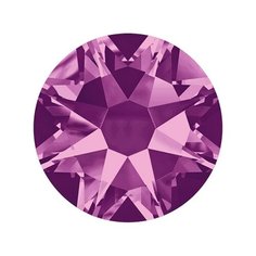 Стразы неклеевые Swarovski SS12, цветные, 3,1 мм, кристалл, 144 шт, в пакете, сирень