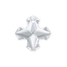 Подвеска Swarovski Crystal, 28*28 мм, кристалл, 1 шт, в пакете, белый