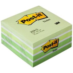 Блок-кубик Post-it 76*76 мм, зеленая пастель, 450 листов (7000033877)