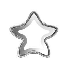 Оправа для страз Swarovski silver, 8*8 мм, металл, 6 шт, в пакете, под серебро