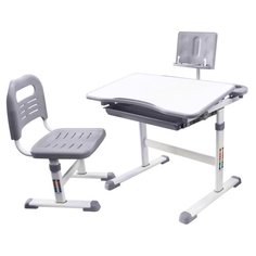 Комплект Anatomica Avgusta: детская парта и стул белый/серый