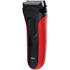 Электробритва Braun 3030s Series 3 ProSkin, черный/красный