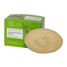 Натуральное кусковое мыло SIBERINA ручной работы Эвкалиптовое, 90 г