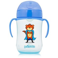 Поильник-непроливайка Dr. Browns Soft-Spout Toddler Cup TC91024/TC91025, 270 мл синий супергерой