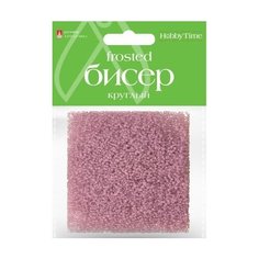 Бисер круглый "Frosted", 2 мм, 60 грамм, цвет сиреневый, №15 Альт