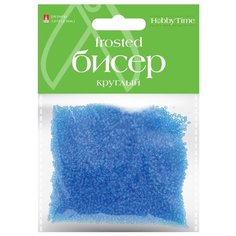 Бисер круглый "Frosted", 2 мм, 60 грамм, цвет голубой, №3 Альт