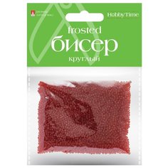 Бисер круглый "Frosted", 2 мм, 60 грамм, цвет гранатовый, №6 Альт