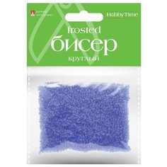 Бисер круглый "Frosted", 2 мм, 60 грамм, цвет васильковый, №7 Альт