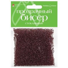 Бисер круглый "Прозрачный", 2 мм, 60 грамм, цвет лиловый, №12 Альт