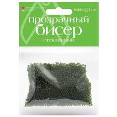 Бисер круглый "Прозрачный", 2 мм, 60 грамм, цвет травяной, №17 Альт