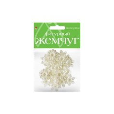 Бусины фигурные под жемчуг "Цветочки", 29 мм Альт